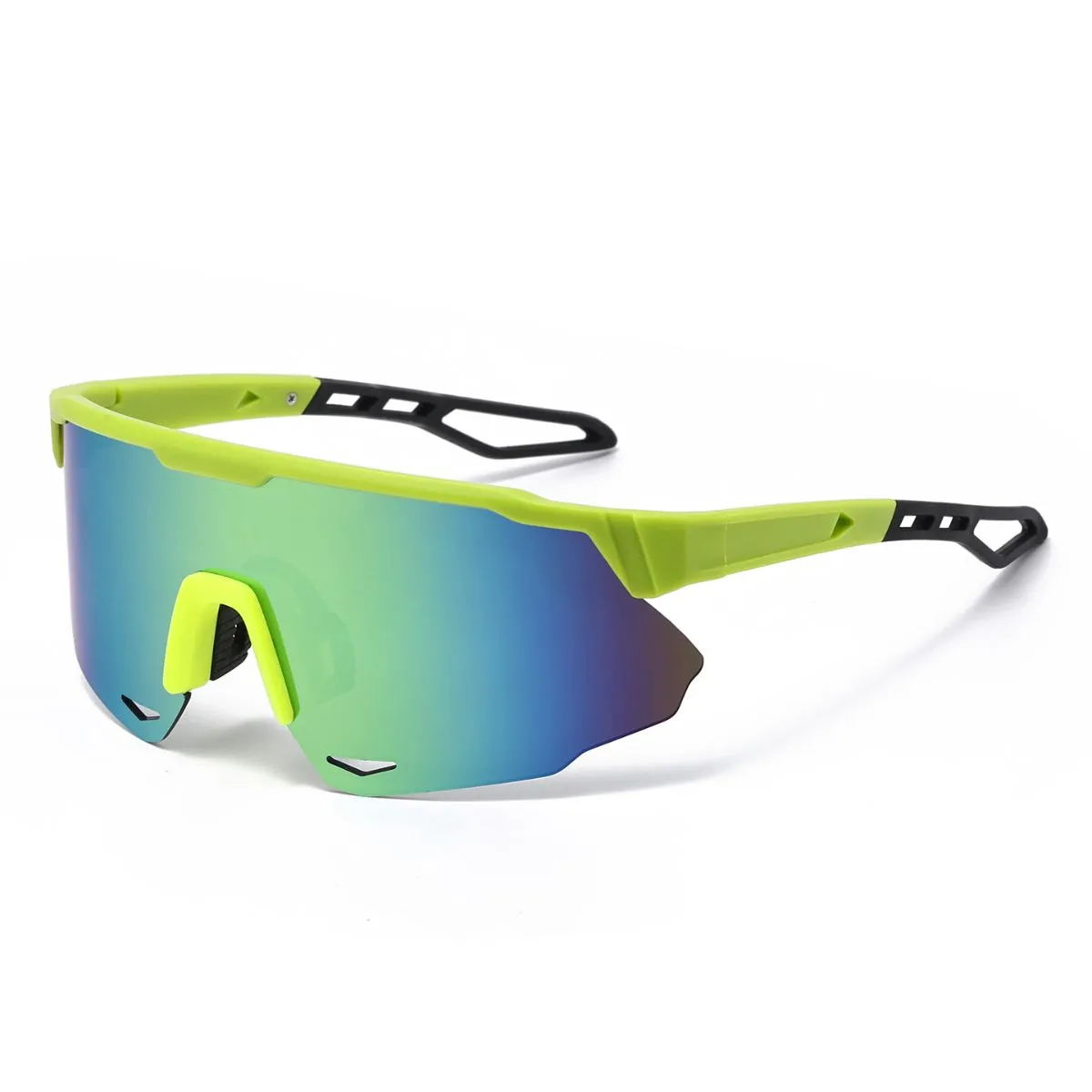 Unisex Windproof Mirrored Cycling Sunglasses – Outdoor Bike Riding Goggles with UV400, Protective Sports Shades for Men Women
